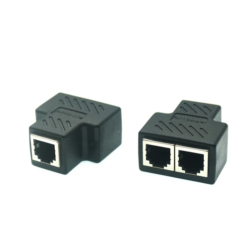 Imagen 2 del producto 1 Uds caliente RJ11 6P6C 6P4C 6P2C hembra a hembra 1 a 2 adaptador divisor PCB conexión salida adaptador de Cable telefónico