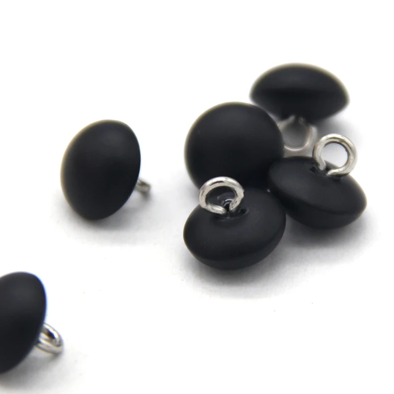 HENGC Black Oval Faux Plastic Pearl Buttons For Clothing Women Blouse Shirt Dress DIY Decorative Sewing Accessories Wholesale