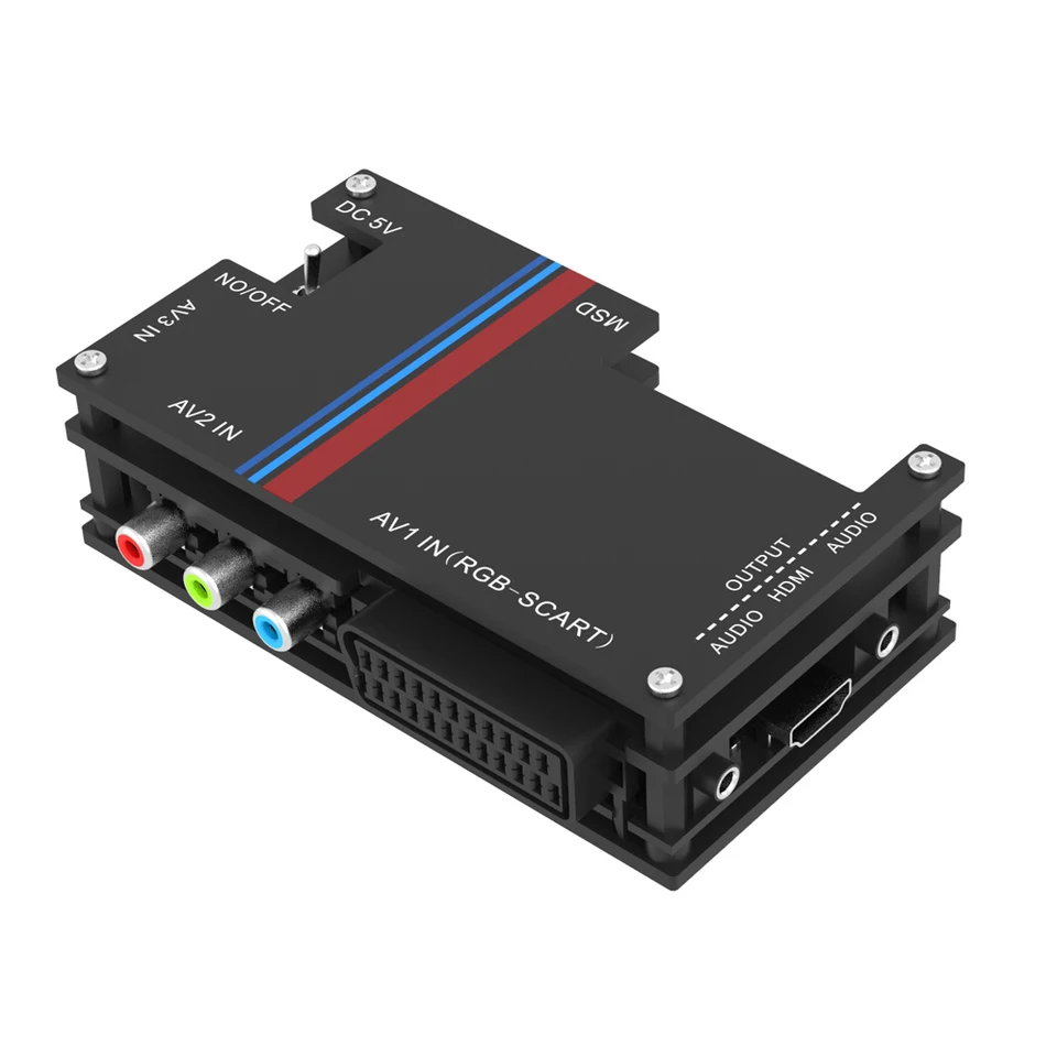 OSSC HDMIコンバーター　21ピン　セット 強化版 OSSC-X pro HDMI対応コンバーターキット、スーパーレトロゲーム