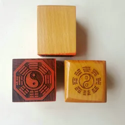 Congenital eight diagrams seal, peach wood seal, single side seal, Taoist magic