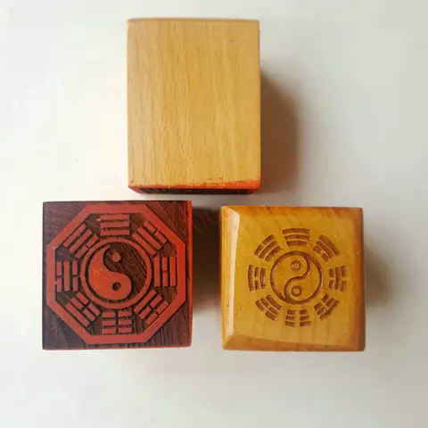 선천적 8 다이어그램 씰, 복숭아 나무 씰, 단면 씰, 도교 매직 무기