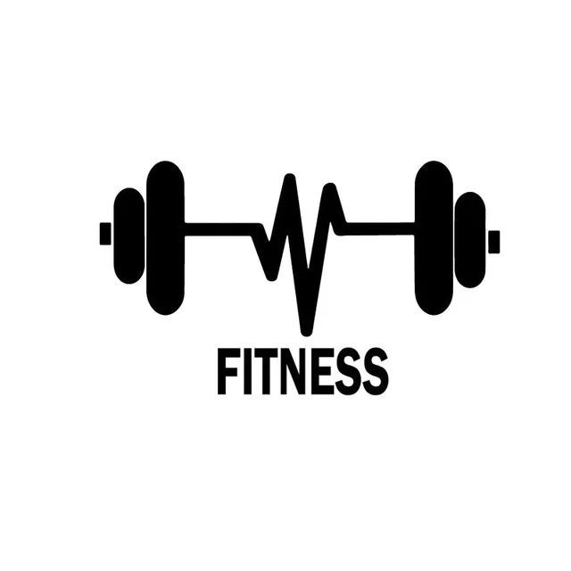 

10.7CM*6.3CM FITNESS Weightlifting Gymnasium Sport Vinyl Sticker Car Decal