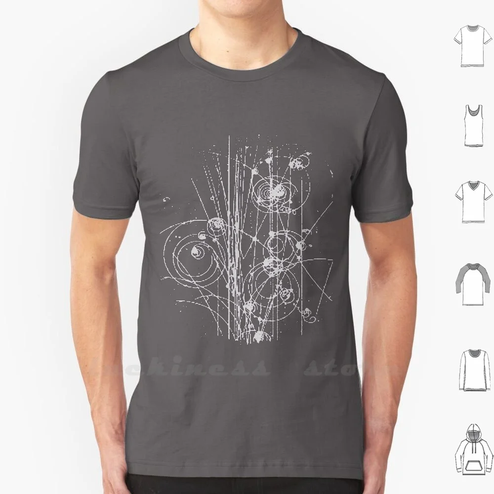 Particles T Shirt Men Women Teenage 6Xl Physics Science Cern Bubble Chamber Particles Collisions Boson Higgs