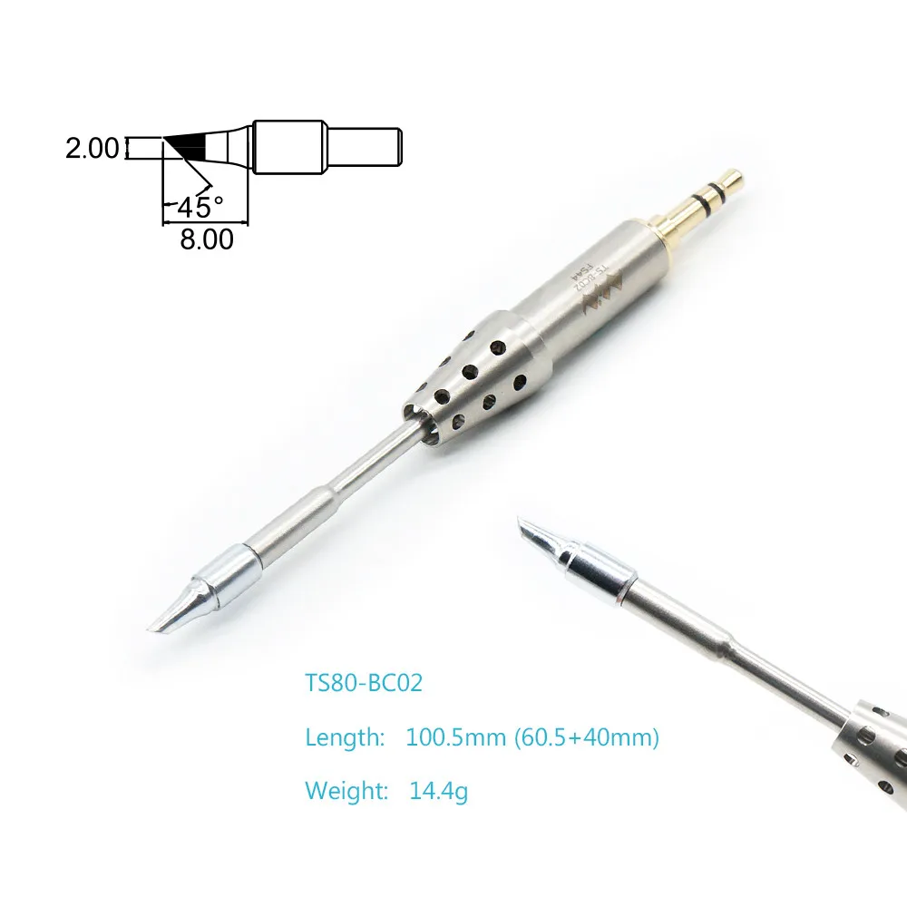 Ts 80P Ts1c Digitale Lcd Soldeerbout Tips Mini Originele Vervanging Lassen TS-B02 TS-D25 Tip Soldeerbout Tips