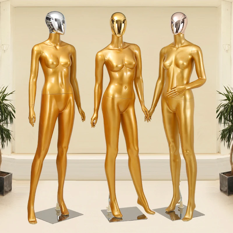 Gold Model Women's Full Body Women Mannequin Window Underwear Model Human Body Wedding Dress