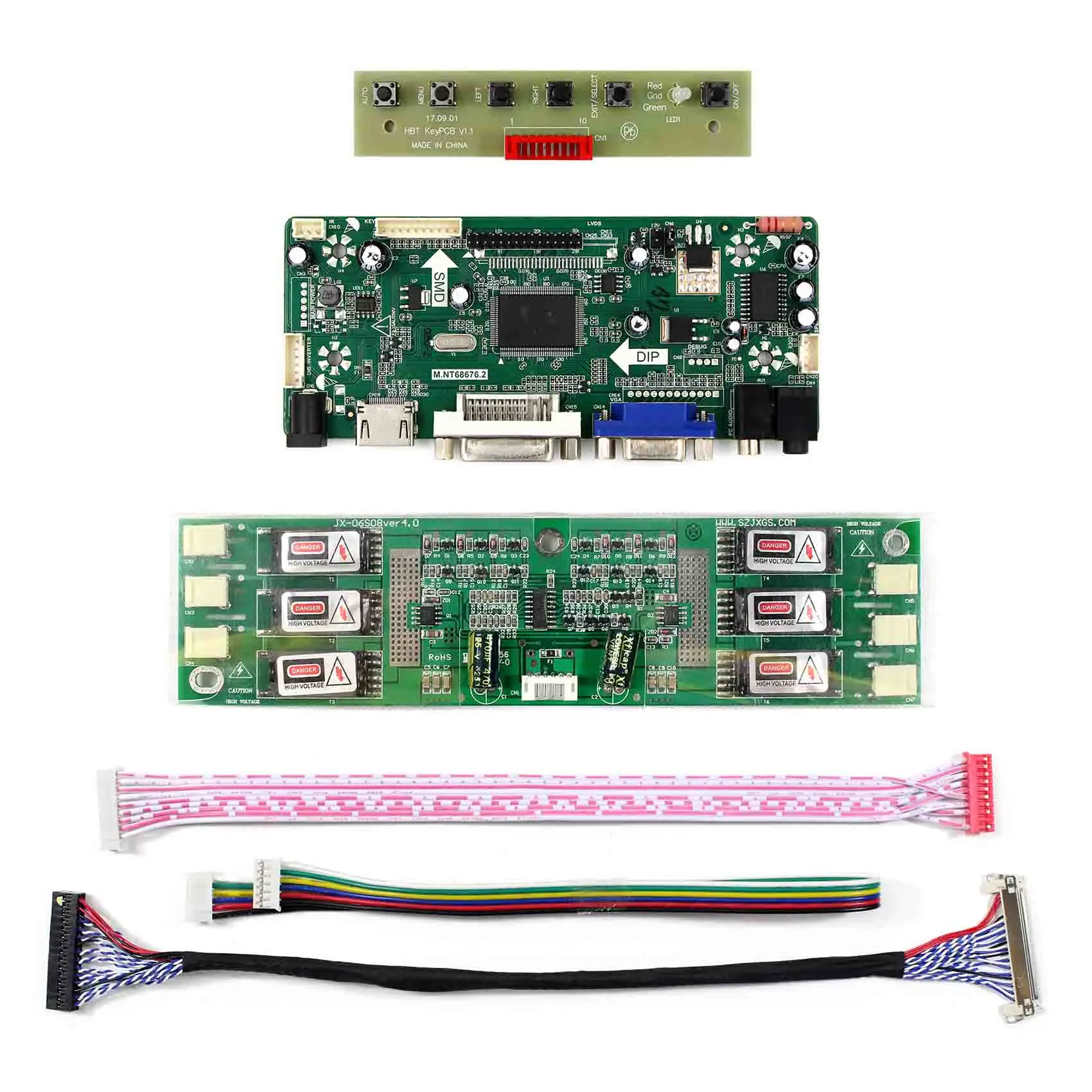 

HD-MI DVI VGA AUDIO LCD Controller Board Compatible Work With 22inch 1680x1050 G220SW01 V0 G220SW01 V1 LCD Screen