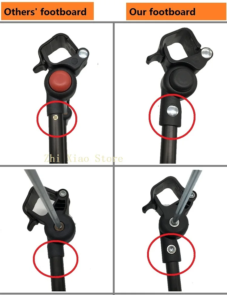 MomTan ® Kinderwagen-Zubehör, Armlehne, PU-Leder, Stoßstangenstange, Handlauf, verlängertes Trittbrett, kompatibel mit Babyzen YOYO 2, YOYO 3 – Detail 15
