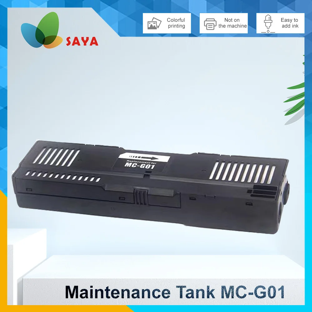 2pcs MC-G01 G01 Maintenance Box For Canon MC G01 for Canon GX6010 GX7010 GX6020 GX7020 GX6030 GX7030 GX6040 ink Cartridge Tank