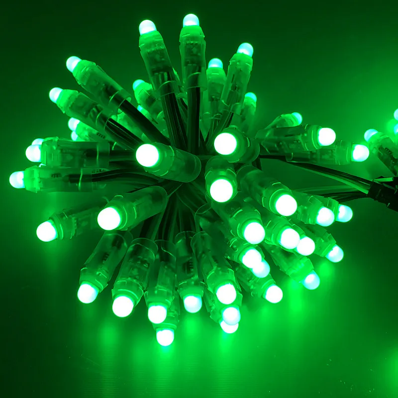 1000 Stuks Dc 5V Dc 12V Led Modules 12Mm Ip68 Waterdichte Full Color Digitale Diffuse Rgb Led Pixel Ws2811 2811