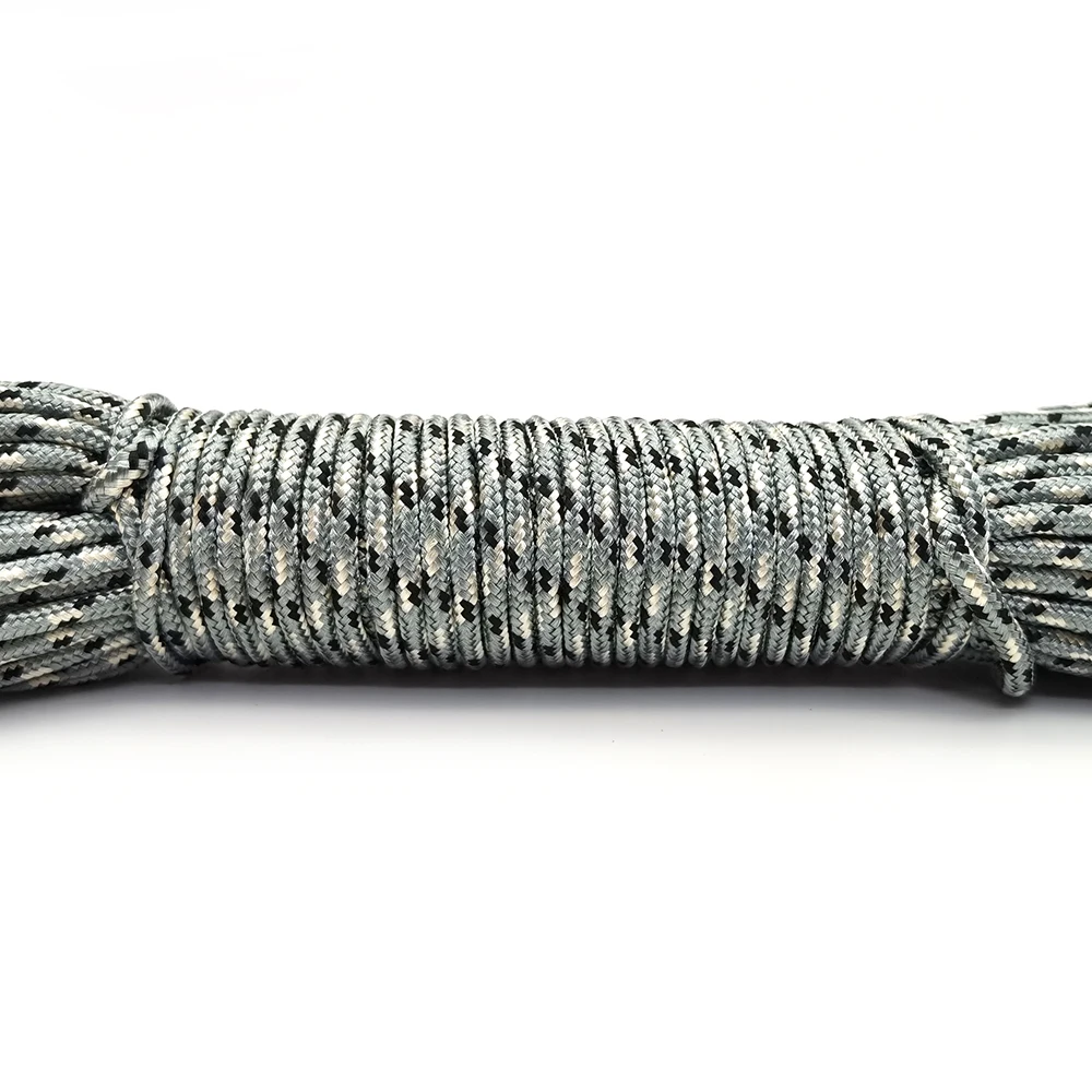 Cuerda de paracaídas para escalada, equipo de supervivencia, pulsera de Paracord, cordones de máscara, pulsera de Paracord, 328 pies, 3mm