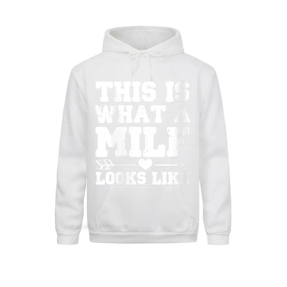 Womens Mothers Day Shirt Funny Mother's Day For Her MILF O-Neck Hoodie Geek Male Hoodies Unique Sportswears Coupons Sweatshirts