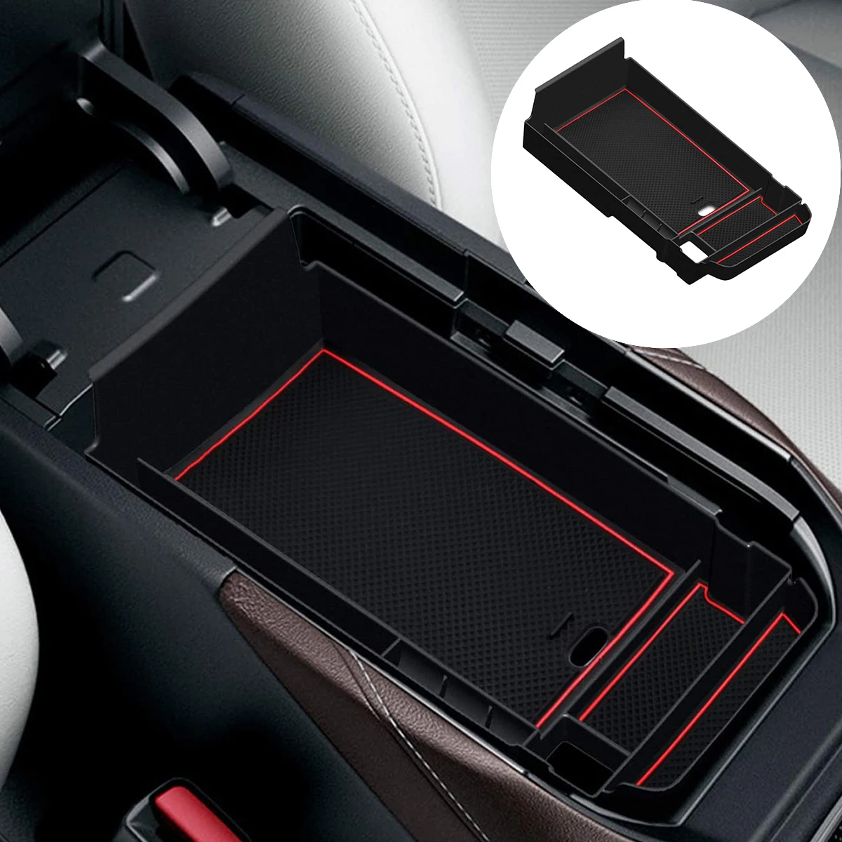 

cheya ABS Central Control Armrest Storage Box Stowing Tidying for Mazda CX-30 CX30 2020 2021 Car Storage Accessories