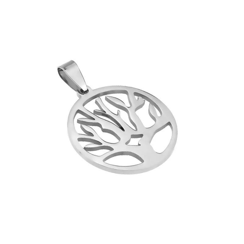 1pcs Stainless Steel Tree of Life Charms Pendants for Jewelry Making Supplies DIY Women Men Necklace Accessories Jewelry finding