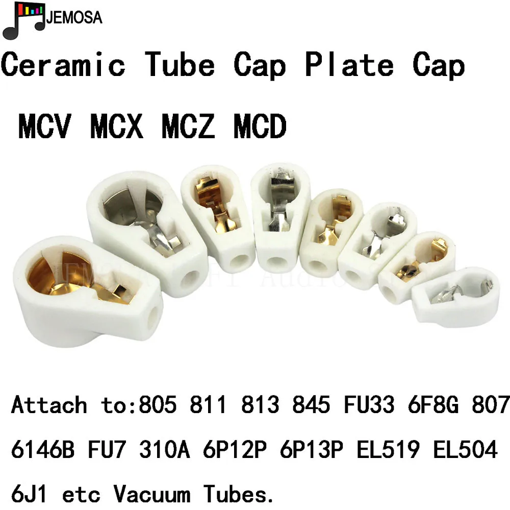 5PCS Ceramic  Vacuum Tube Anode Cap  Plate Cap for 805 845 811 6F8G FU7 310A 6J1 EL504 FU-519  amplifier DIY Free Shipping