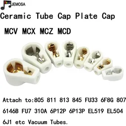 5PCS Ceramic  Vacuum Tube Anode Cap  Plate Cap for 805 845 811 6F8G FU7 310A 6J1 EL504 FU-519  amplifier DIY Free Shipping