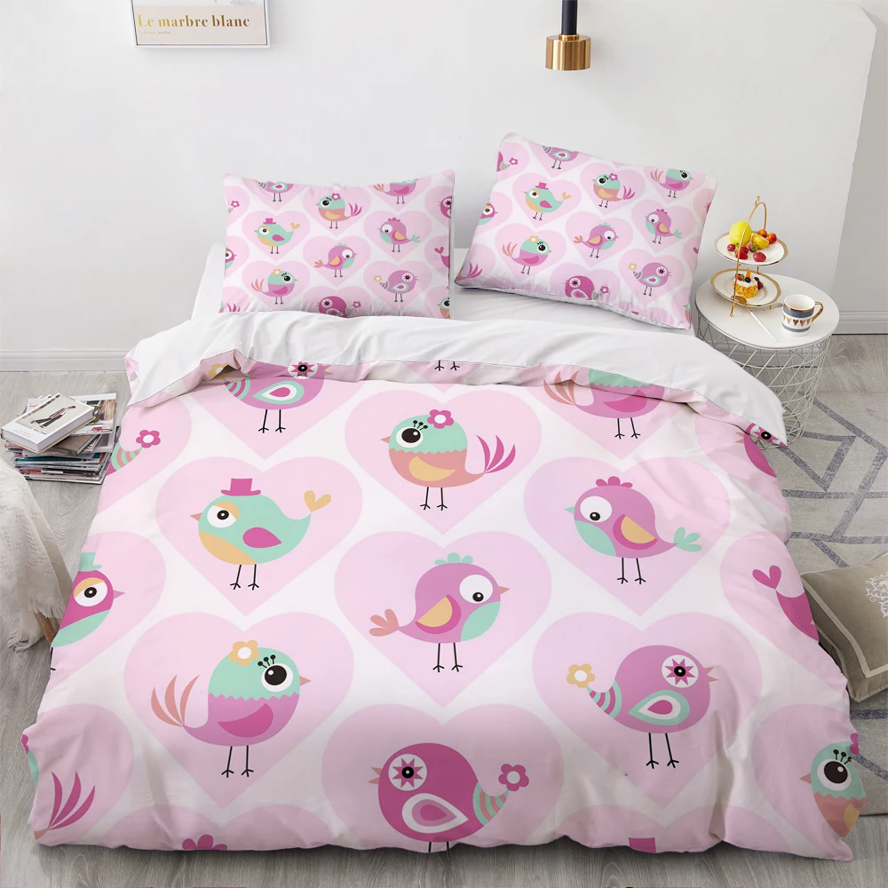 3D Printed Cartoon Baby Crocodile Bedding Sets luxury Roclet Astronaut Single Queen Double Full King Bed For Home Duvet Cover