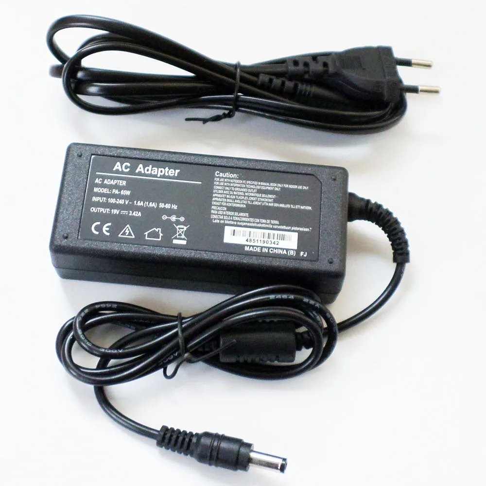 

New 19V 3.42A 65W AC Adapter Battery Charger Power Supply Cord For Toshiba Portege R700-S1311 R835-P50X PA3917U-1ACA Notebook