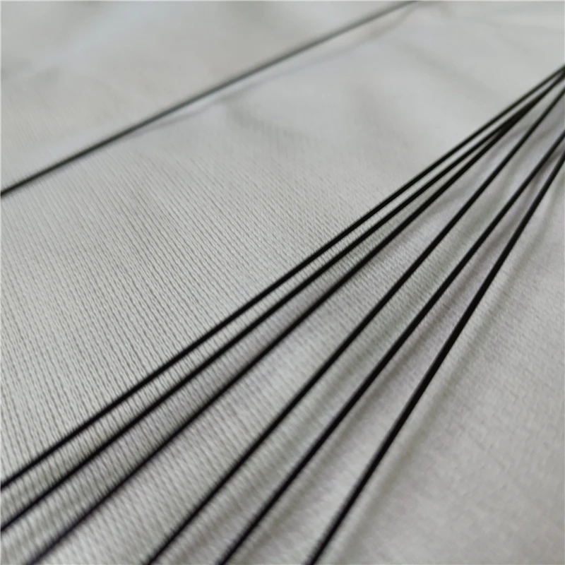 6Pcs Diameter 0.8mm 1mm 1.2mm Black Glass Fiber Rod Lenght 1000mm Fiberglass Elastic Insulation Bar