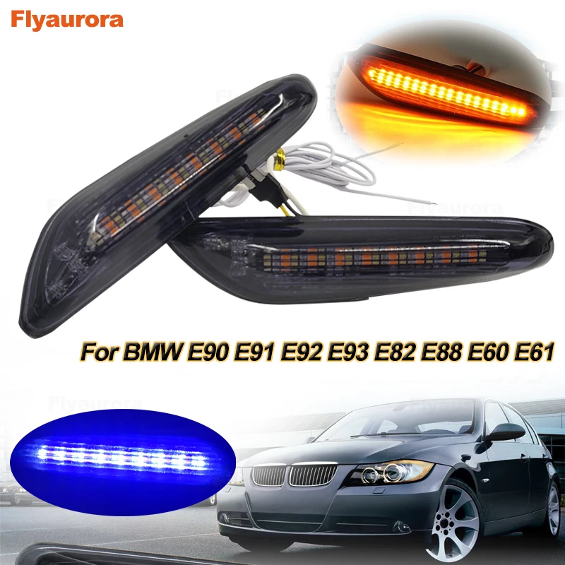 car LED Turn Signal Light For bmw 1 3 5 series E90 E91 E92 E93 E60 E81 E82 E83 E84 E87 E88 E46 E60 E61 Turn Dynamic Blinker Lamp