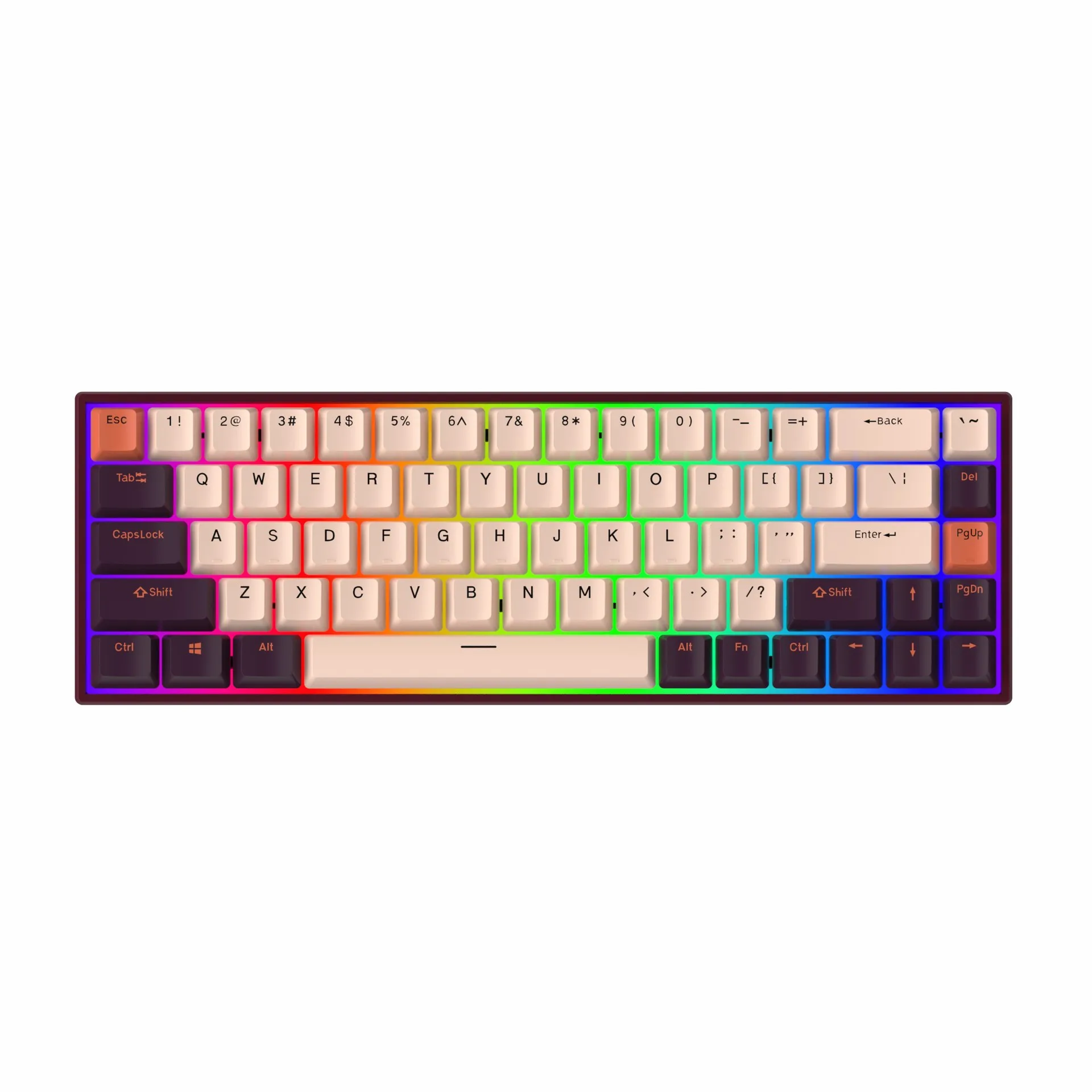 

680 RGB 3Mode Wired Bluetooth 2.4G Hot Swap Customized 68-key Gaming Keyboard RGB Backlit Laptop Keypad Portable Office