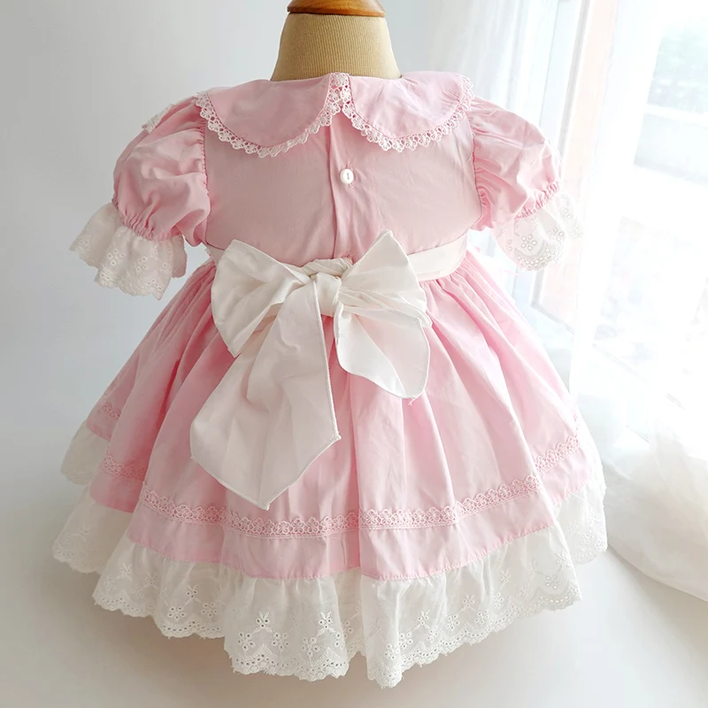 Boutique Tutu Infant Dresses Girls Toddler Spanish Floral Vintage Style Baby Vestido for Party Children Pricess Clothing