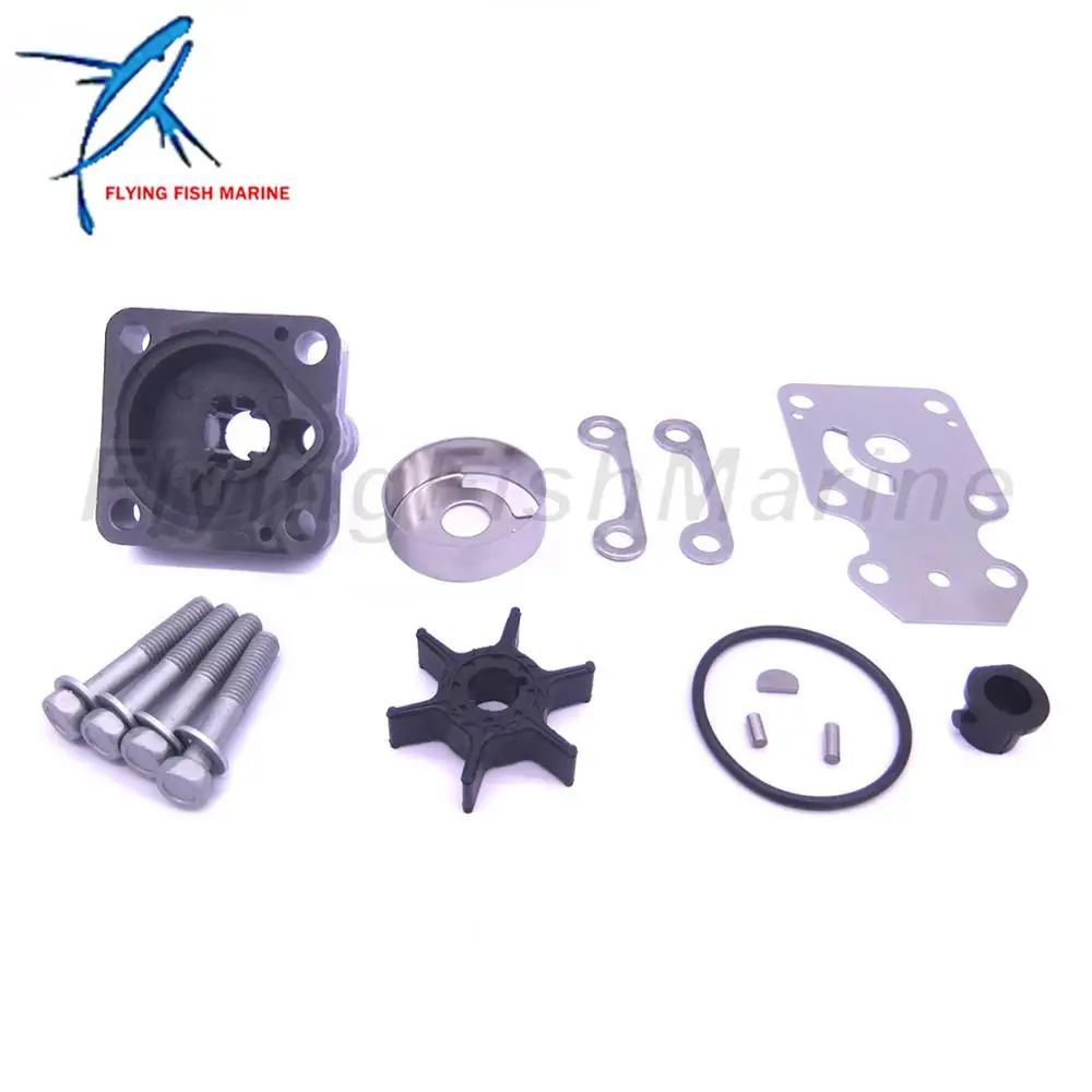 Outboard Engine 6AH-W0078-00 6AH-W0078-01 Water Pump Repair Kit with Housing for Y 15HP 20HP Boat Motor, 18-3479  Mar