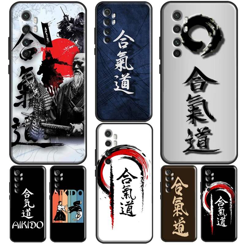 Aikido Japanese Martial For POCO F3 F1 F2 M3 M4 X3 GT X4 X3 Pro Case For Xiaomi Mi 11 Lite Ultra 12 11T Pro Cover