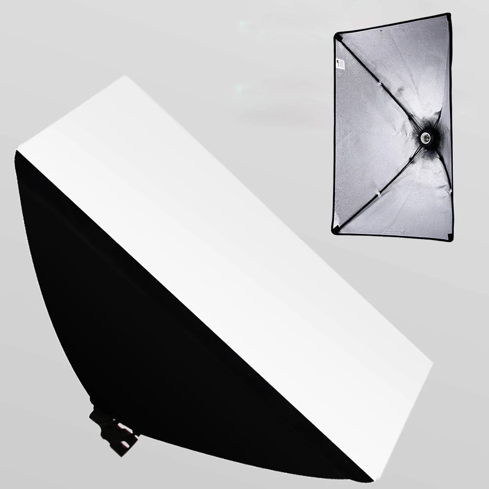 Photography 50X70cm Softbox Professional Continuous Light System Soft Box Equipment Bulbs E27 Base For Photo Studio Shooting