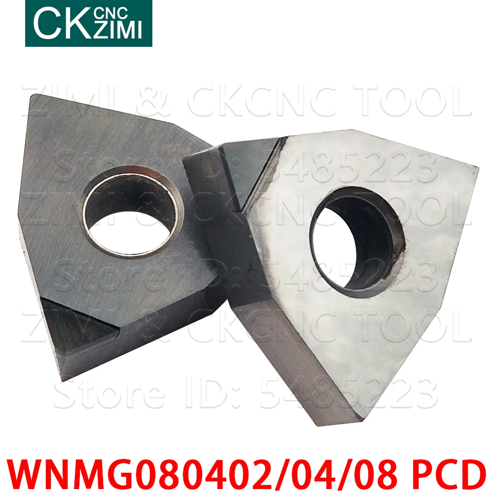 WNMG WNMG080402 PCD WNMG080404 PCD WNMG080408 PCD вставки алмазные поворотные лезвия CNC внутренние поворотные инструменты для меди алюминия