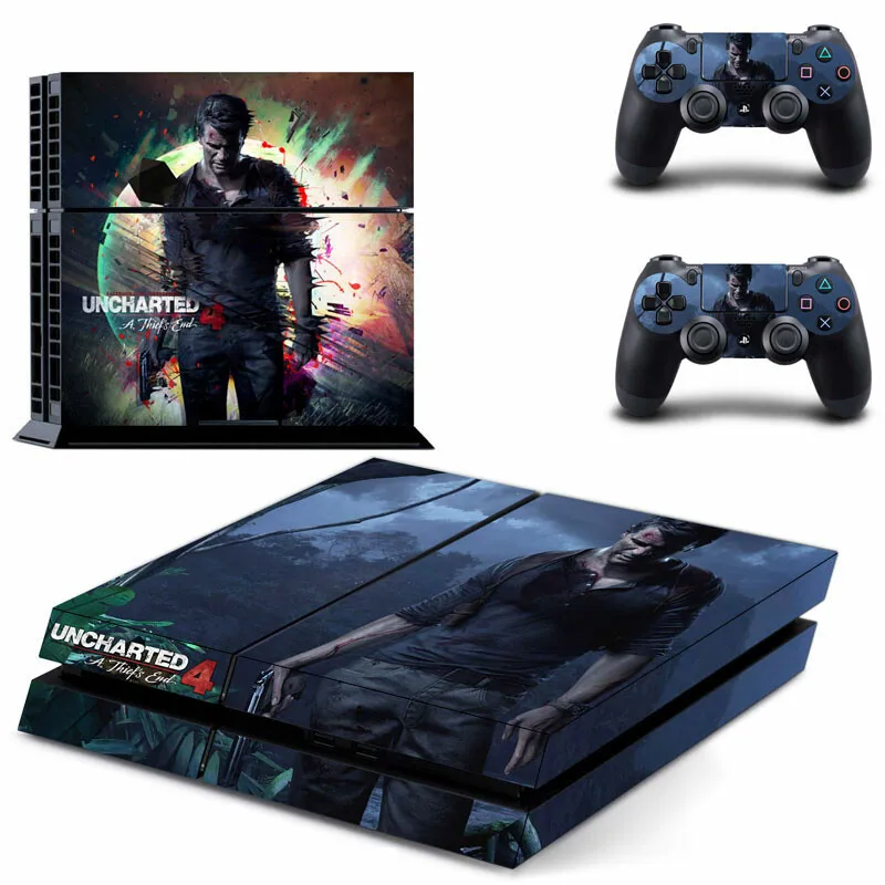 ملصقات Uncharted 4 PS4 بلاي ستيشن 4 سكين PS 4 ملصق لاصق لواصق بلاي ستيشن 4 PS4 وحدة التحكم ووحدة التحكم جلود الفينيل