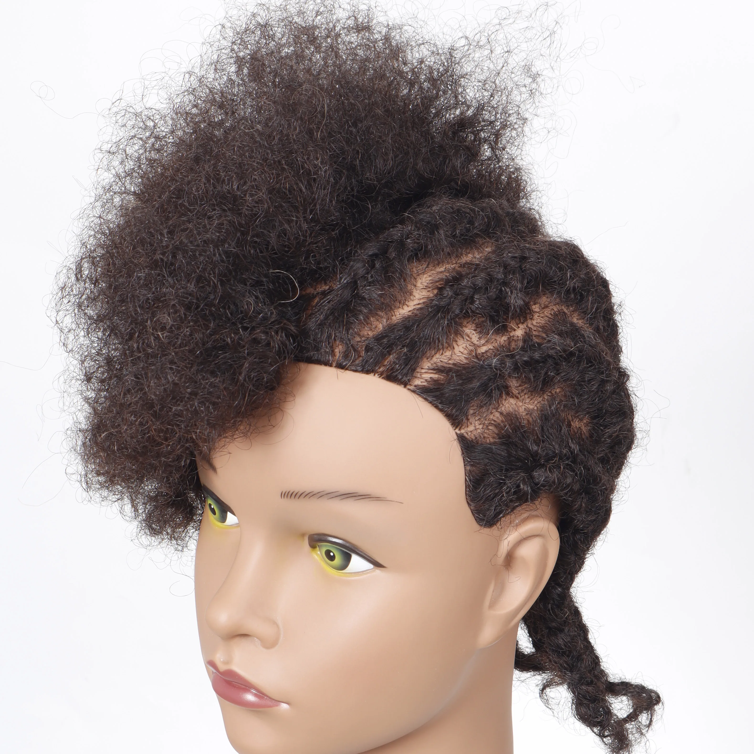 QP hair Traininghead 100% Real Hair Mannequin Head Training Head Cosmetology Manikin Practice Head Doll Head With Clamp Female