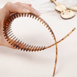 Plastic Teethed Comb Hair Hoop Flexible Hairband Headband Hair Accessories