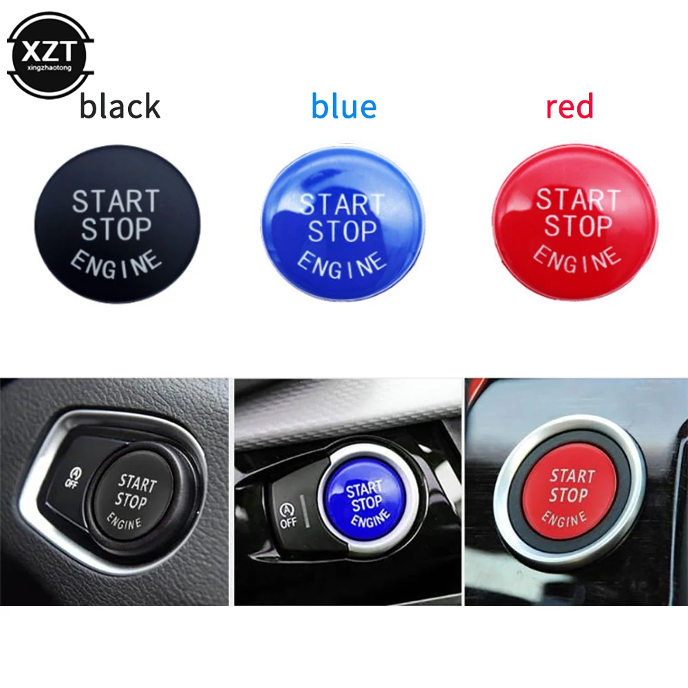 Car Engine START Button Replace Cover STOP Switch Accessories Key Decor forBMW X1 X5 X6 E71 Z4 E89 3 5 Series E90 E91 E60 E87