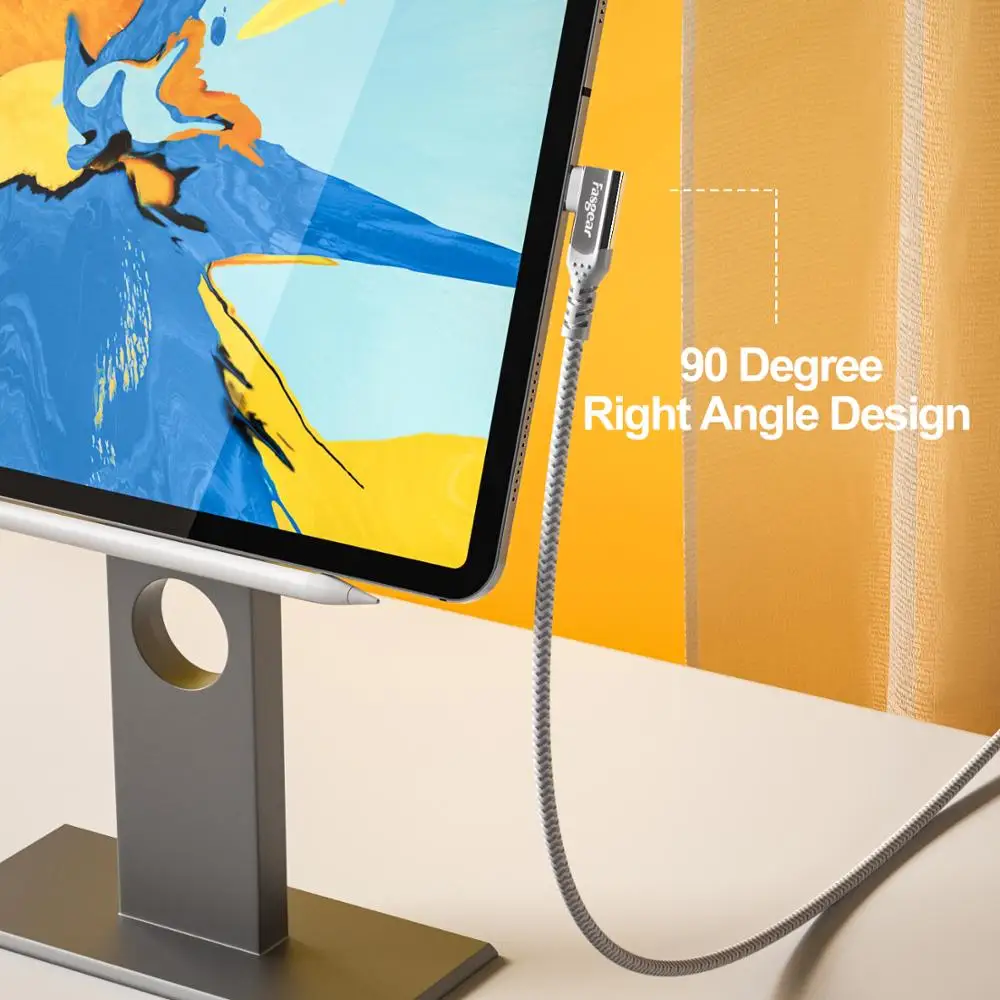 Fasgear USB C Type C Cable Wire For Xiaomi Mobile Phone For MacBook Accessory PD 100W 10Gbps 5A Fast Charging USB-C Charger 3M