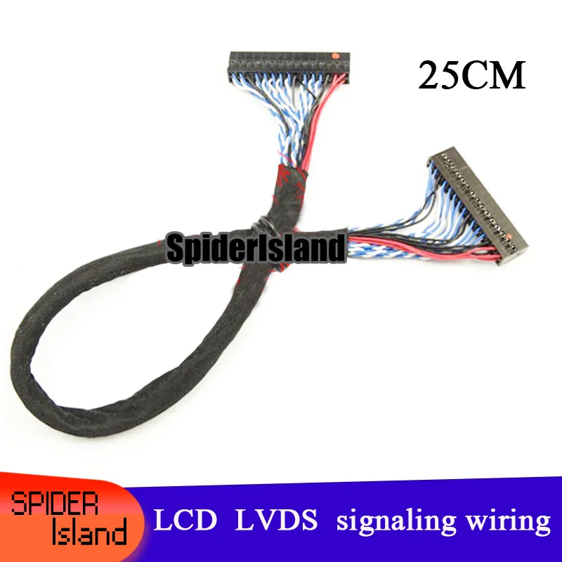 

New High Quality 30pin LVDS Cable for LCD Controller Panel Double 8 bits Interface Wire DuPont head Free Shipping 20pcs/lot