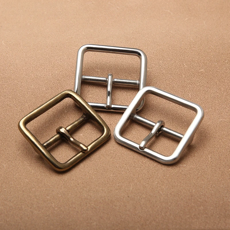 1pcs 304 Steel 39mm Belt Buckle Single Pin Middle Center Bar Buckle for Leather Craft Strap Jeans Webbing Halter Harness Brass