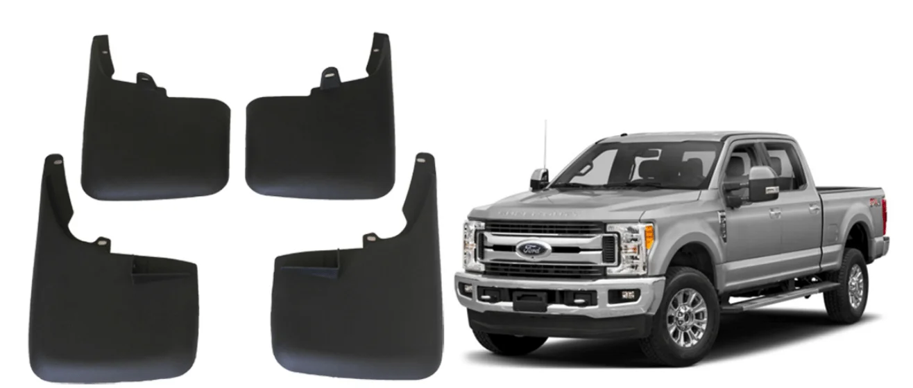 4pcs Car Fenders Mud Splash Guards Mud Flaps Mudguards Mudflaps For Ford F-250 f250 2015 2016 2017 2019 2020 2021 2022 Mud Flaps