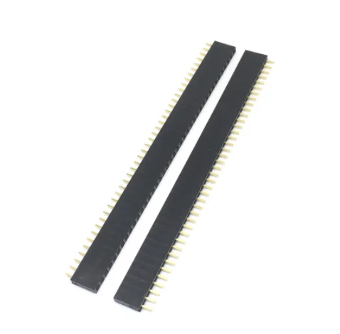 10 Buah!!! 40 Pin 1X40 Baris Tunggal Pria dan Wanita 2.54 Strip Konektor Header Pin Pecah UNTUK Arduino Hitam