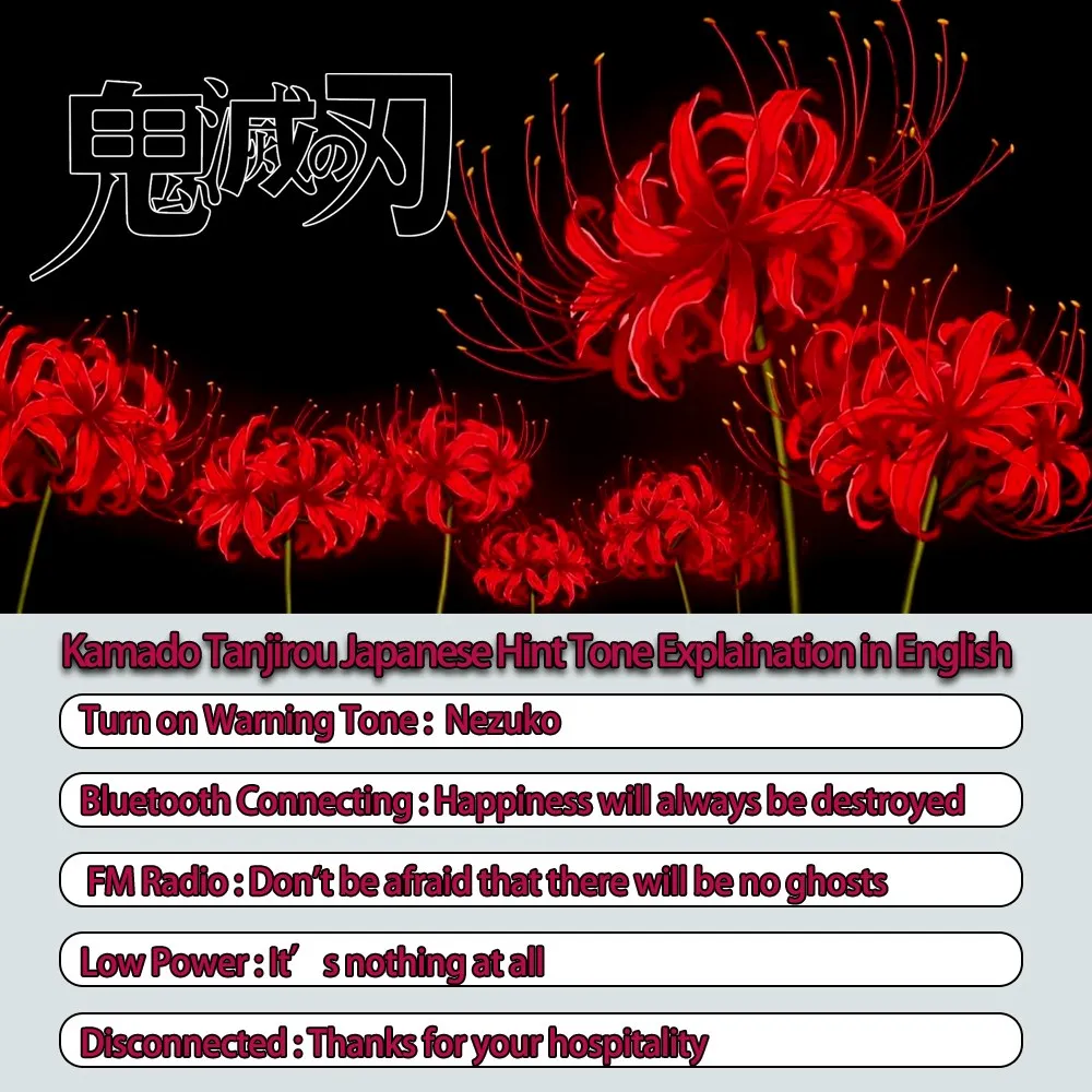 Mới Anime Nhật Bản Tai Nghe Demon Slayer Kimetsu Kamado Tanjirou Cosplay Tai Nghe Bluetooth V5.0 Tai Nghe Chụp Tai Có Mic Hỗ Trợ Thẻ TF