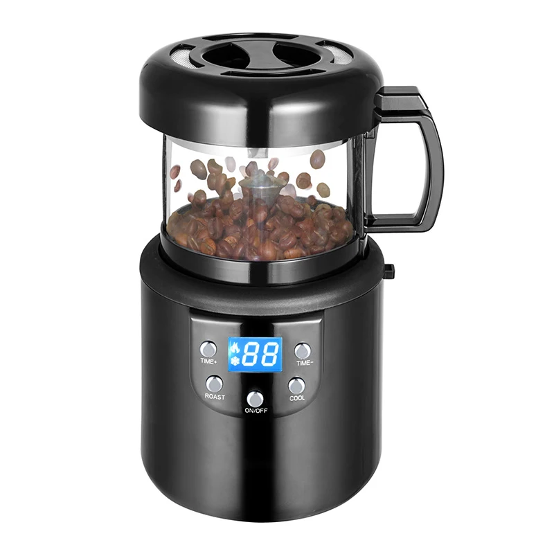 

80g Home Mini Hot Air Coffee Roaster Automatic Electric No Smoke Coffee Beans Baking Roasting Machine 220V 1400W