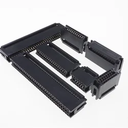 20 Pcs 2.54 MM Pitch Edge Card Type Ribbon Cable Connector 10 14 16 20 24 26 30 34 40 50 60 64 Pin PCB Receptale HIF5D IDC Crimp