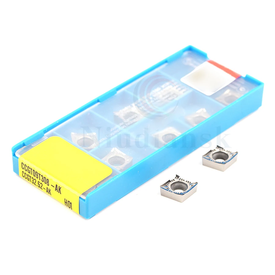 high quality CCGT09T302-AK CCGT09T304-AK CCGT09T308-AK H01 Carbide Inserts Aluminum turning tool CNC lathe tools milling insert
