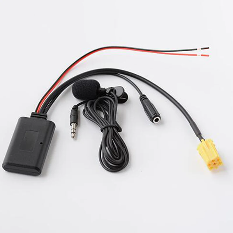 Biurlink 150CM samochodowy mikrofon Bluetooth połączenie telefoniczne zestaw głośnomówiący adapter wejście Aux Bluetooth kabel audio dla Fiat Grande Punto