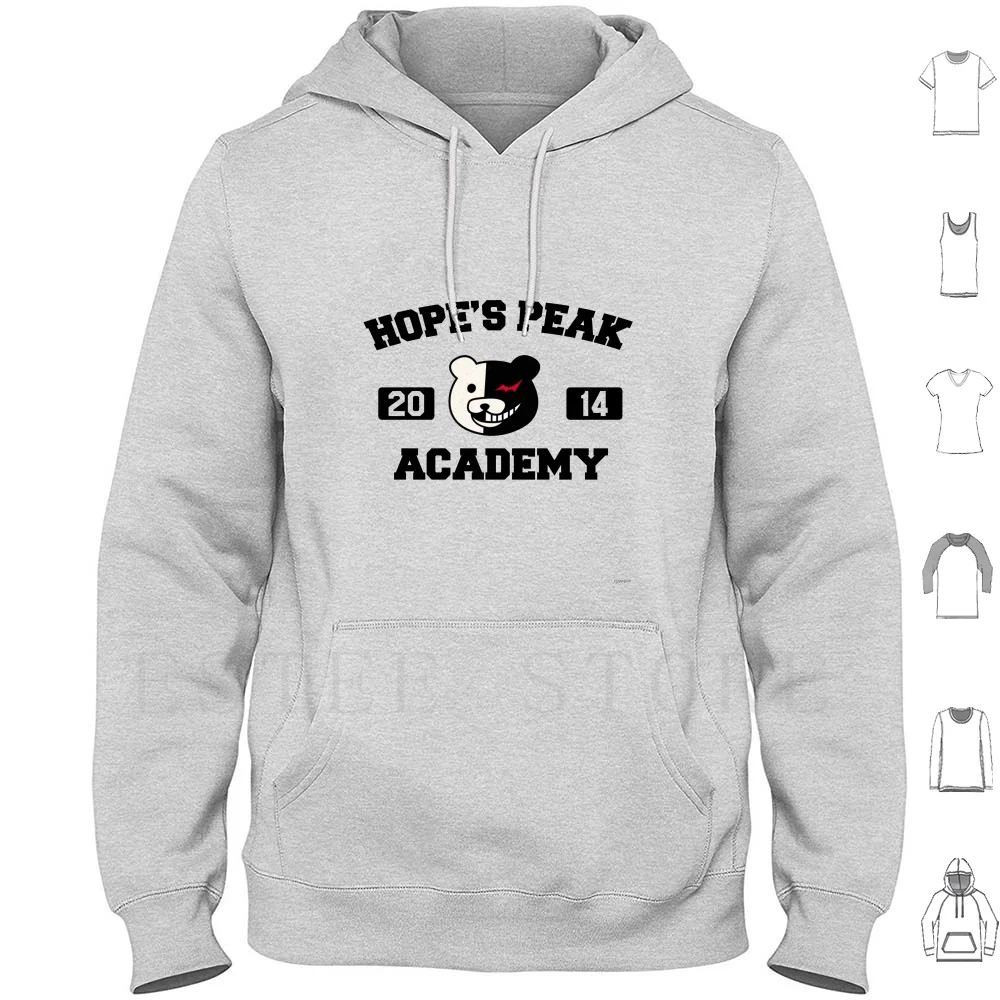 Hopes Academy Tee Hoodies Long Sleeve Dangan Ronpa Dr Dagan Ronpa Trigger Happy Havoc Monokuma Monobear Danganronpa