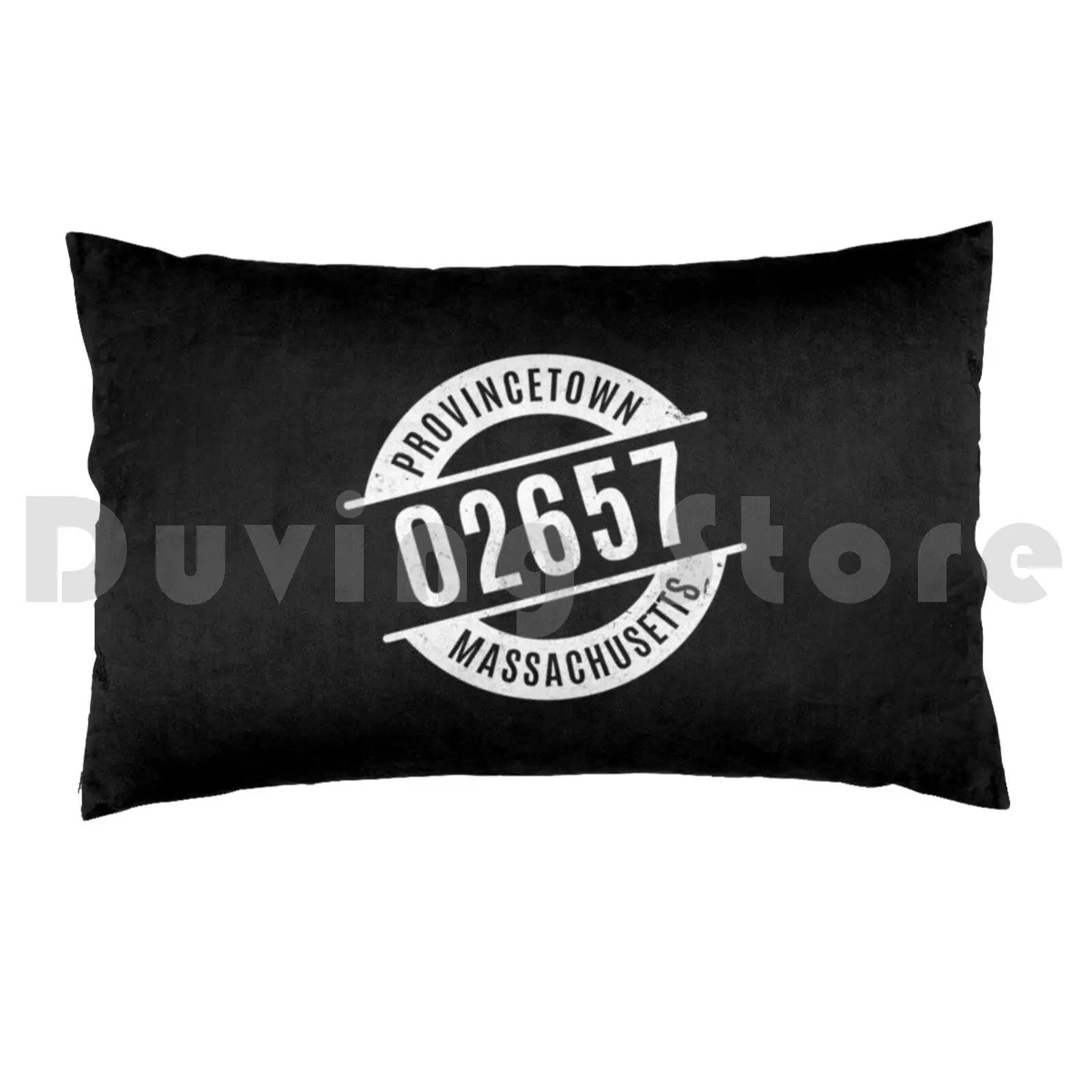 Pillow Case Provincetown Massachusetts 02657 Zip Code 847 City Distressed Geography Home Hometown