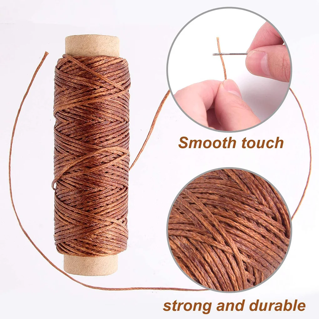 Sewing Waxed Thread Leather DIY Line Leather Waxed Thread Cord  150D Multicolor For DIY Handicraft Sewing Tools