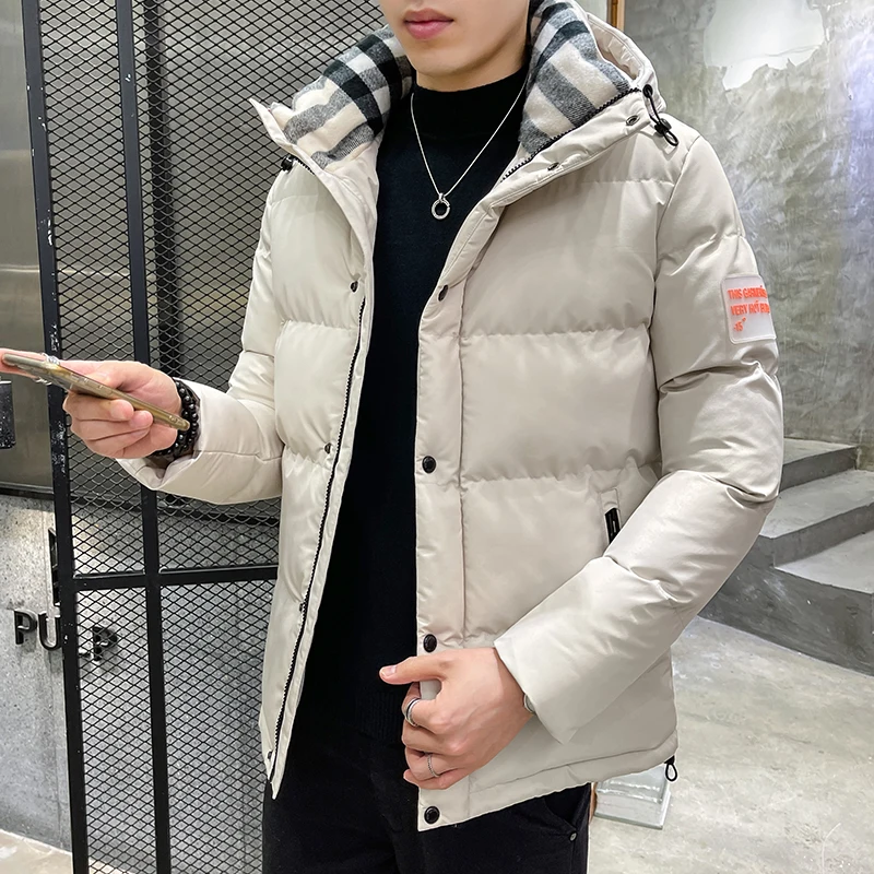 2021 New Winter Men\'s Fashion Parkas Male Overcoat Windbreaker Casual Jacket Thick Classic Windproof Long Sleeve Business Hombre