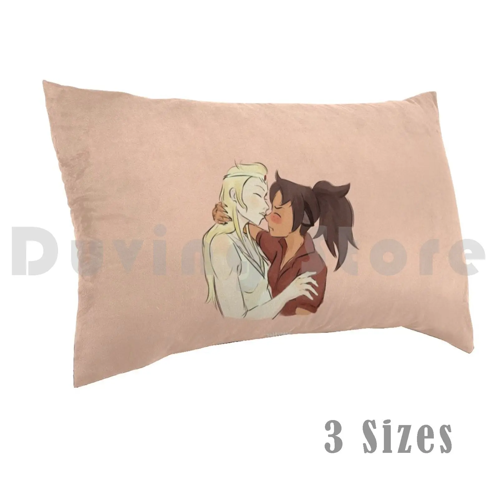 Catradora Nose Kiss Pillow Case Printed 50x75 Catra Adora Catradora Shera And The Princesses Of Power She Ra