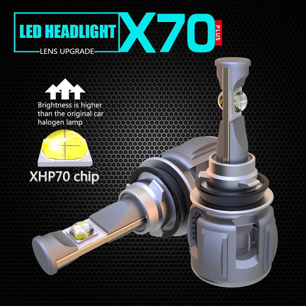 

Car Light H4 LED H7 D2S H1 H11 9012 HB3 9005 HB4 9006 Car LED Headlights Bulbs Original XHP70 15600LM Headlamp Auto fog lamp 12V