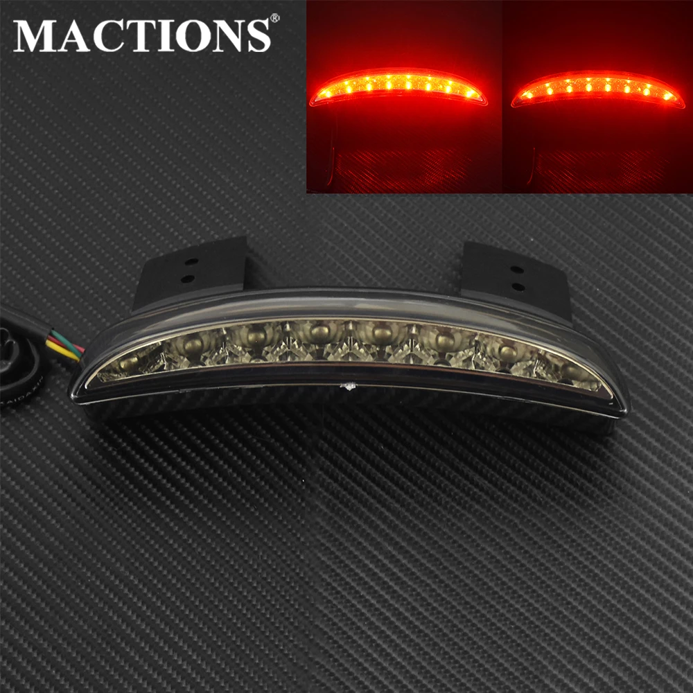 Motorcycle Lights Rear Fender Red LED Brake Tail light For Harley Sportster XL 883 1200 Iron Forty-Eight Cafe Racer